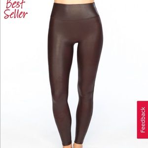 Spanx faux leather leggings.